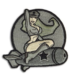 MSM Pinup Girl 1 Hook Velcro Back Patch (ACU)