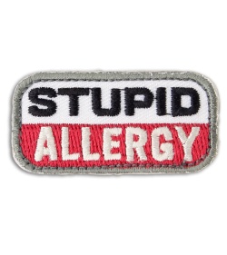 MSM Stupid Allergy Hook Velcro Back Patch (Medical)