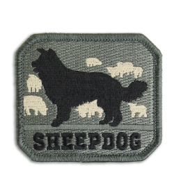 MSM Sheepdog Patch Hook Velcro Back (ACU)