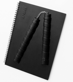 Black Armed Nunchaku Notebook