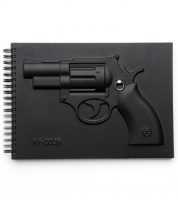 Black Armed Revolver Notebook