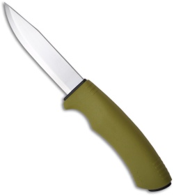 Mora of Sweden Bushcraft Triflex 2080 Olive Green Handle (4.1" Satin)