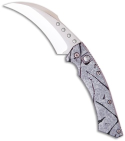 Reese Weiland Custom Splash Hawk Automatic Knife (Polished) Gray/Black