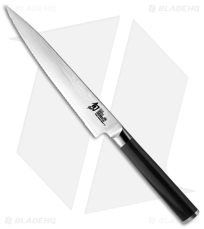 shun classic 6 quot serrated utility kitchen knife dm0722 shun classic 6 quot serrated utility kitchen knife dm0722