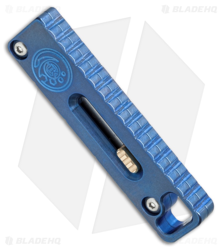 Tactical Keychains TUKK Titanium Utility Keychain Knife Blue Anodize