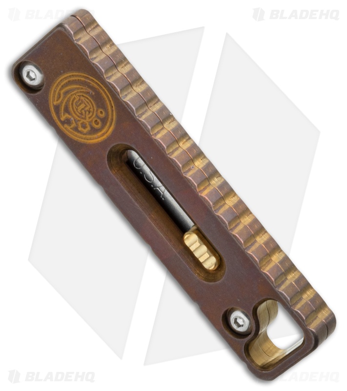 Tactical Keychains TUKK Titanium Utility Keychain Knife Bronze