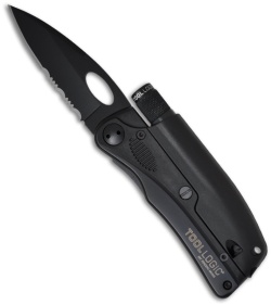 Tool Logic SL-Pro 2 Folding Knife w/LED Flashlight & Firesteel (3" Serr) SLPB2-T