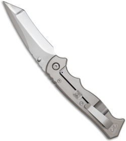 Walter Brend Custom Marauder Knife Titanium Framelock w/ Abalone (3.88" Tanto)
