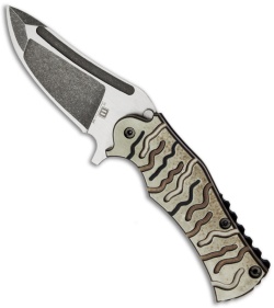 Mikkel Willumsen Urban Tactical Frankie Folder Black/Grey/Brown G10 (4" Plain)