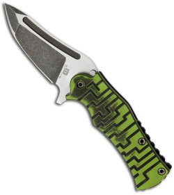 Mikkel Willumsen Urban Tactical Frankie Folder Green/Black G10 (4" Plain)