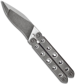 Mikkel Willumsen Urban Tactical Titanium Butterfly Knife (3.75" Plain) 1