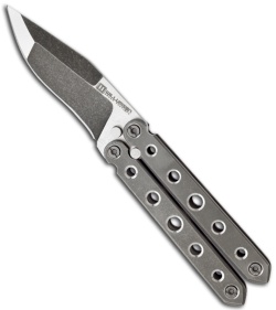 Mikkel Willumsen Urban Tactical Titanium Butterfly Knife (3.85" Plain) 2