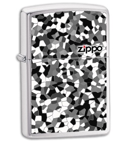 Zippo Lighter - Broken Glass - 24807