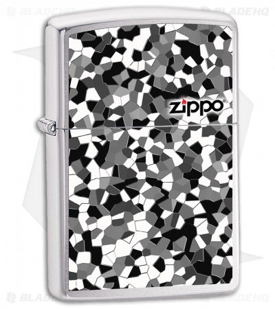 Zippo Lighter - Broken Glass - 24807