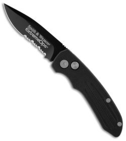 Smith & Wesson SW40BS Mini Extreme Ops Black Automatic Knife (2.5" Black Serr)
