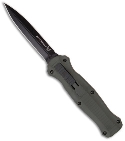 Benchmade Infidel Knife Olive OTF Automatic (3.95" Black Plain) 3300BKOD-1101