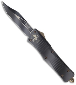 Microtech Urban Camo Combat Troodon Bowie Automatic Knife (3.8" Plain) 143-1UC