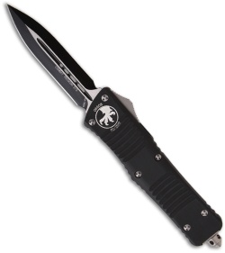 Microtech Combat Troodon OTF Dagger Automatic Knife (3.8" Black Plain) 142-1