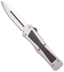 Custom Microtech Stainless Steel Combat Troodon OTF D/E Knife (3.8" Polished)