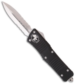 Microtech Combat Troodon OTF Knife D/E Dagger (3.8" Stonewash Serr) 142-11