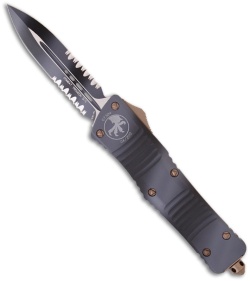 Microtech Urban Camo Combat Troodon OTF D/E Automatic Knife (3.8" Serr) 142-2UC