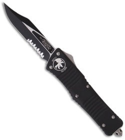 Microtech Combat Troodon OTF Bowie Automatic Knife (3.8" Black Serr) 143-2