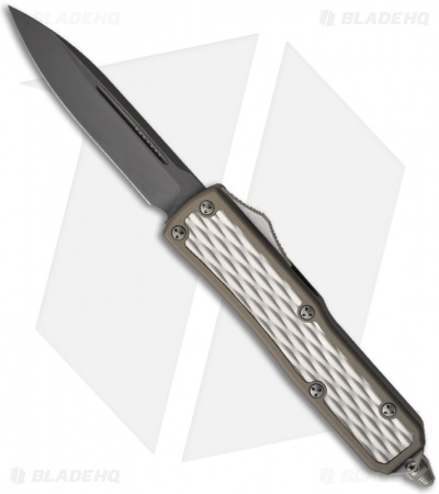 Microtech Green Daytona D/A OTF Automatic Knife (3.1" Black Plain) #001