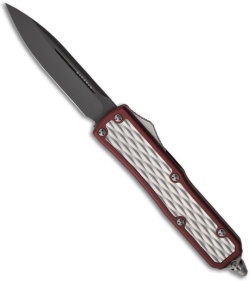 Microtech Red Daytona D/A OTF Automatic Knife (3.1" Black Plain) #001