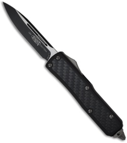 Microtech Daytona D/A OTF Knife w/ Carbon Fiber (3.25" Black Plain) 124-1