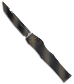 Microtech Tan Camo Halo 5 V OTF Automatic Tanto Knife (4.6" Plain) 150-1TC