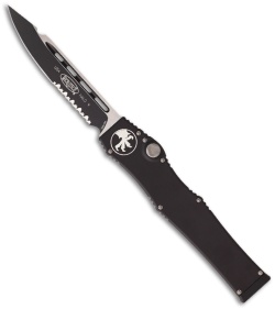 Microtech Halo 5 V OTF Automatic Knife S/E (4.6" Black Serr) 151-2