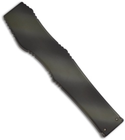 Microtech  Halo 5 V OTF Automatic Tanto Knife Green Camo (4.6" Plain) 150-1GC
