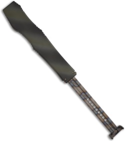 Microtech  Halo 5 V OTF Automatic Tanto Knife Green Camo (4.6" Plain) 150-1GC