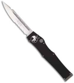 Microtech Halo 5 V OTF Automatic Knife S/E Drop Point (4.6" Satin Serr) 151-5