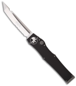 Microtech Halo 5 V OTF Automatic Knife T/E Tanto (4.6" Satin Serr) 150-5