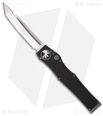 Microtech Halo 5 V OTF Automatic Knife T/E Tanto (4.6" Satin Serr) 150-5