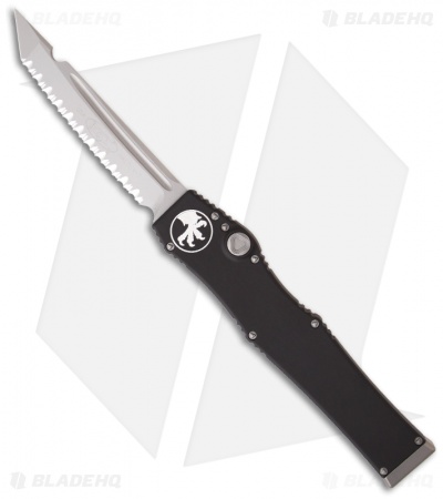 Microtech Halo 5 V OTF Automatic Tanto Edge Knife (4.6" Bead Full Serr) 150-9