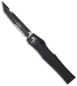 Microtech Halo 5 V OTF Tanto Tactical Automatic Knife (4.6" Black Serr) 150-2T