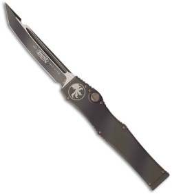 Microtech Halo 5 V OTF Tanto Automatic Knife Green Camo (4.6" Plain) 150-1GC
