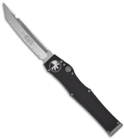 Microtech Halo 5 V OTF Automatic Tanto Edge Knife (Stonewash FULL SER) 150-12