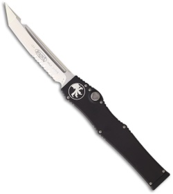 Microtech Halo 5 V OTF Automatic Knife Tanto T/E (4.6" Satin Serr) 150-5