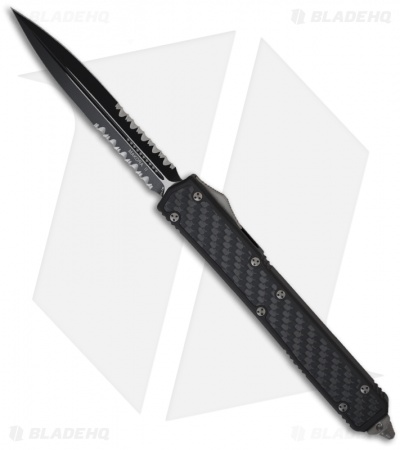 Microtech Makora II D/A OTF Double Edge Auto (4.45" Black Serr) 106-2