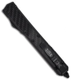 Microtech Makora II OTF Knife Tactical Automatic (4.45" Black Full Serr) 106-3T