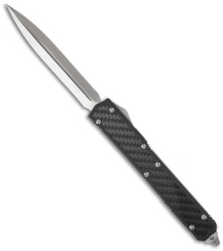 Microtech Makora II OTF Knife D/A Auto (4.45" Stonewash Plain) 106-10