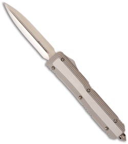 Microtech Marfione Custom Gold Element D/A OTF D/E Knife (3.44" Mirror Plain) #1