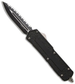 Microtech Scarab D/E OTF Automatic Knife (3.5" Black Full Serr) 175-3
