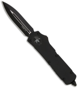 Microtech Tactical Scarab Executive OTF D/E Knife (3.5" Black Plain) 176-1T