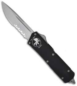 Microtech Scarab Executive OTF S/E Automatic Knife (3.5" Bead Blast Serr) 107-8