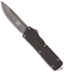 Microtech Marfione Custom Carbon Fiber Scarab D/A OTF Knife (Damascus) 2003 #8