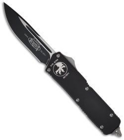 Microtech Scarab Executive OTF S/E Automatic Knife (3.5" Black Plain) 107-1
